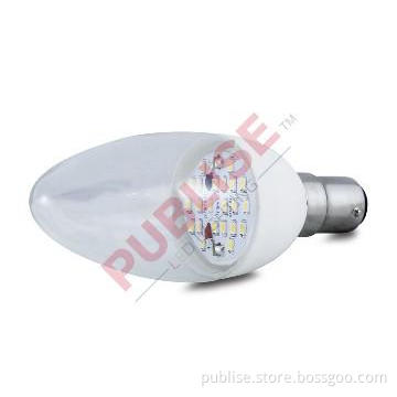 transparent C37 led Candle lights with B15 base,Samsung ACLED